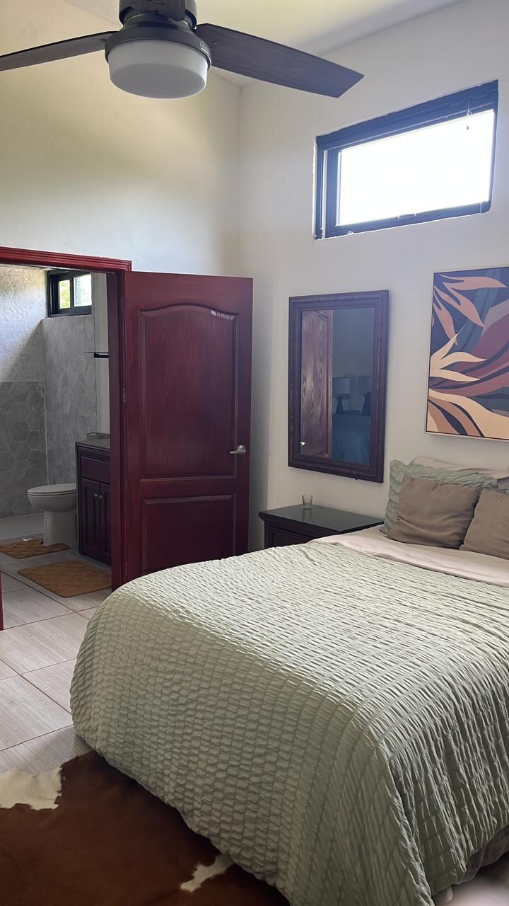 Bedroom & Ensuite at The Cowboy Casita beachfront property