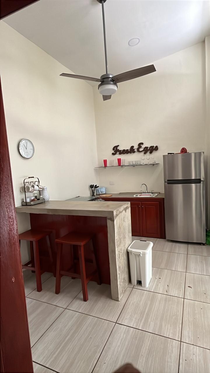 Kitchen & Bar at The Cowboy Casita beachfront property