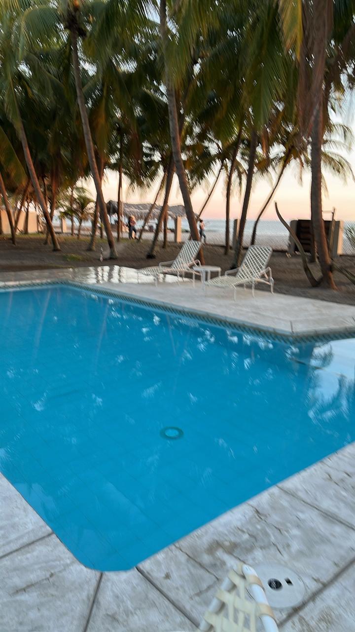 Pool at House of Grace beachfront property